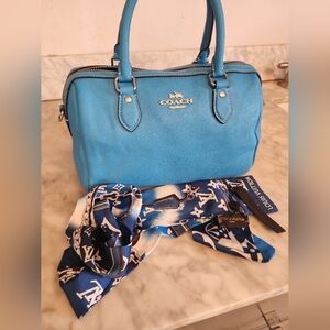 Coach Vibrant Blue Satchel